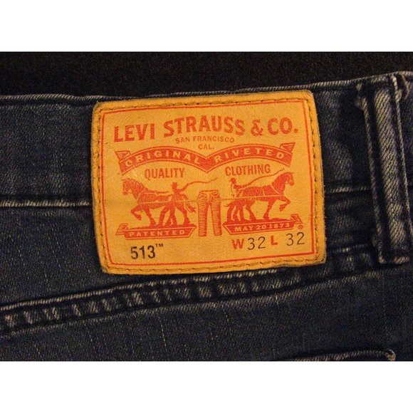 LEVIS Zipper-fly 513 CUTOFF JEAN SHORTS Cut Off W 32 Daisy Duke HIGH WAISTED - Picture 6 of 8